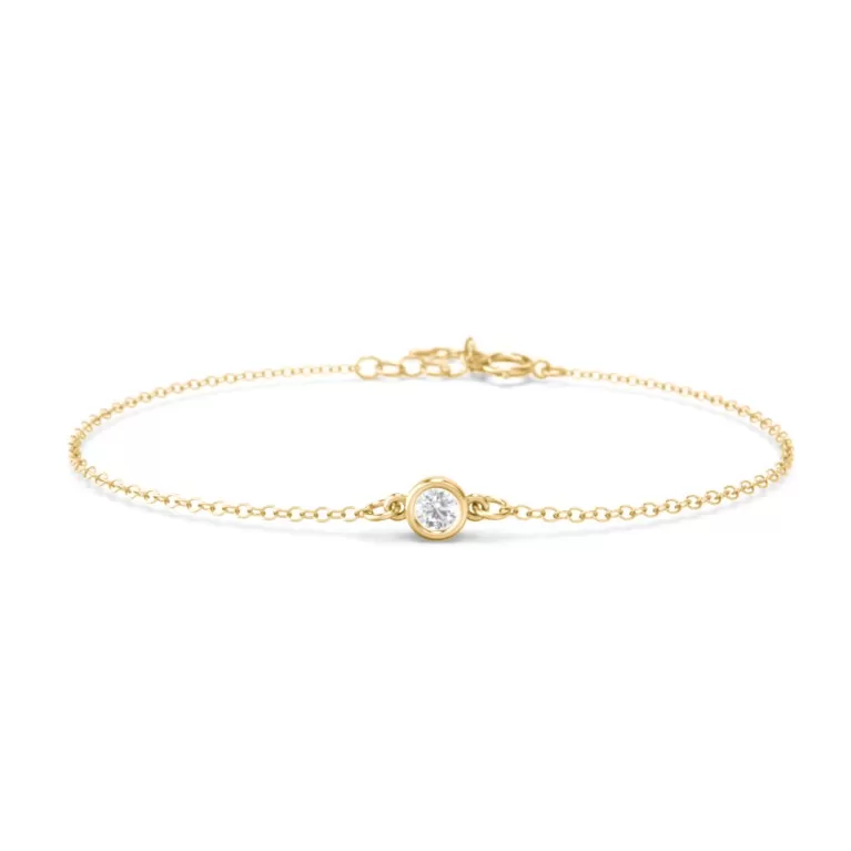 Dainty Diamond Bezel Bracelet