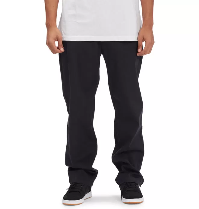 DC WORKER RELAXED CHINOS - Black