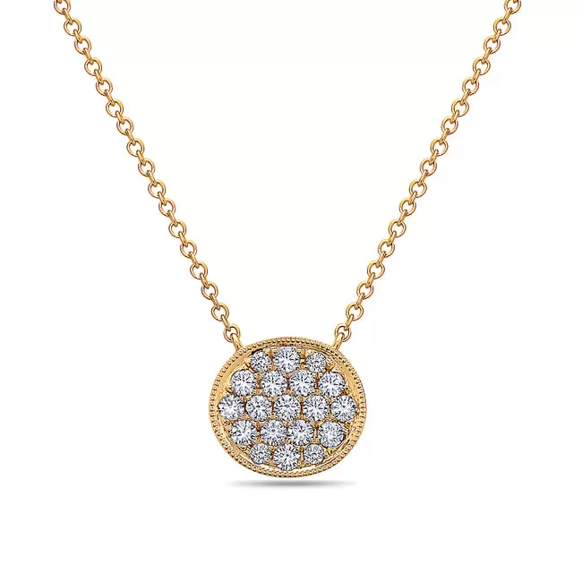 Diamond Disc Pendant