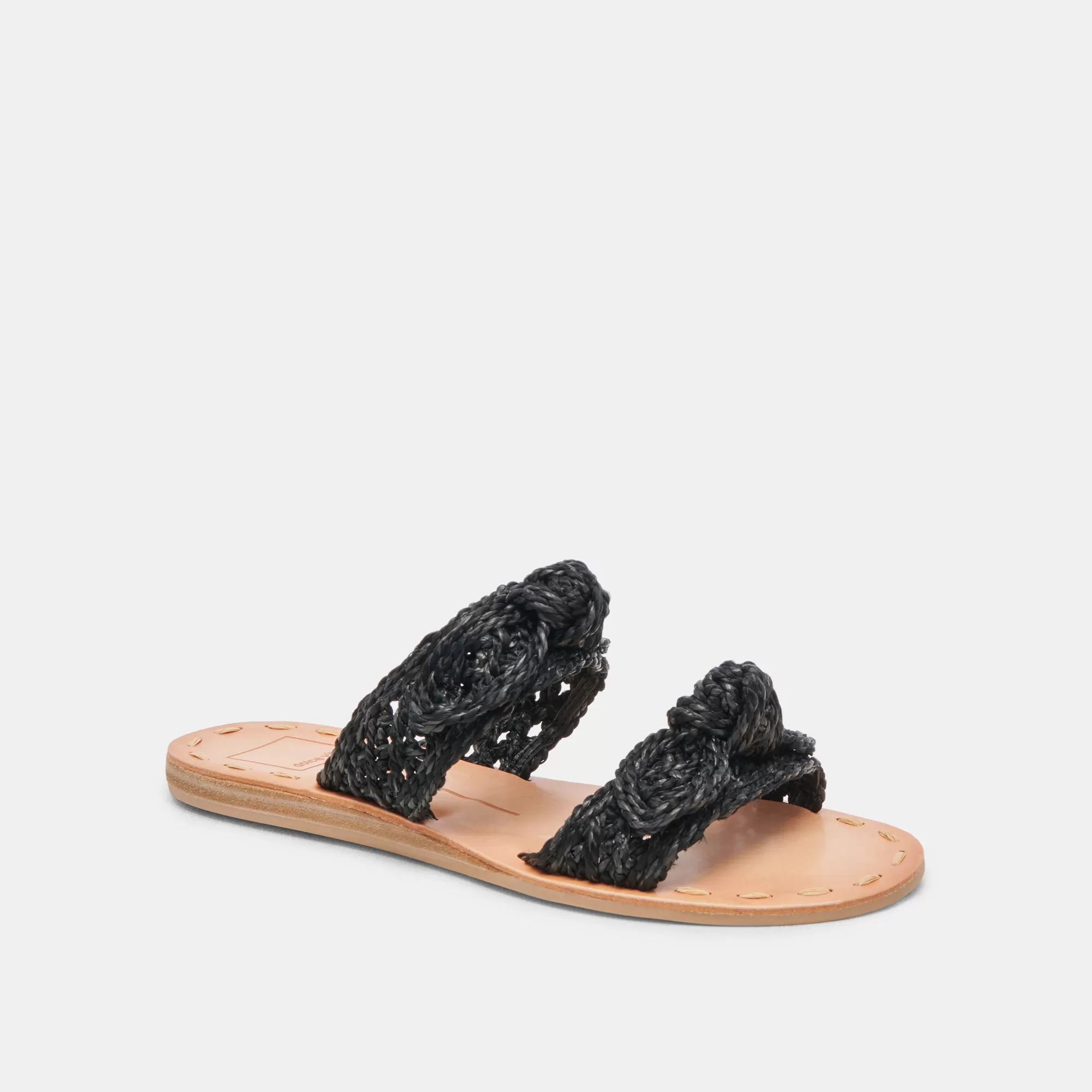 DINAH SANDALS ONYX RAFFIA