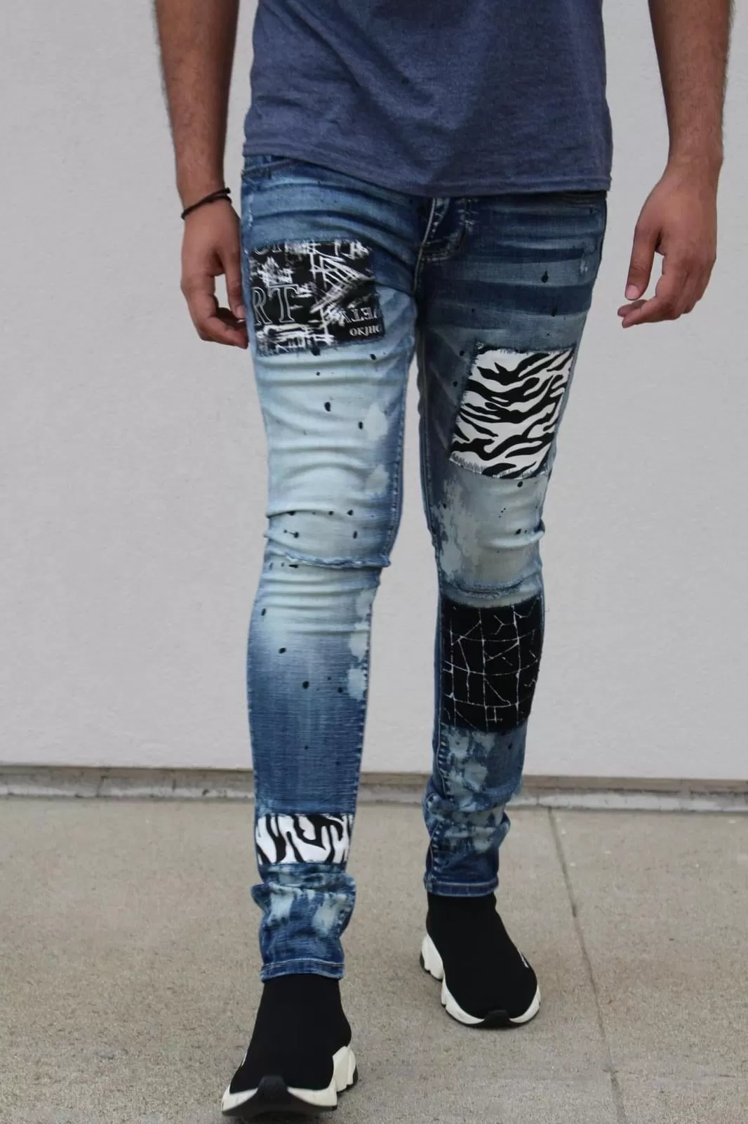 DMT Oscar Blue Patchwork Denim