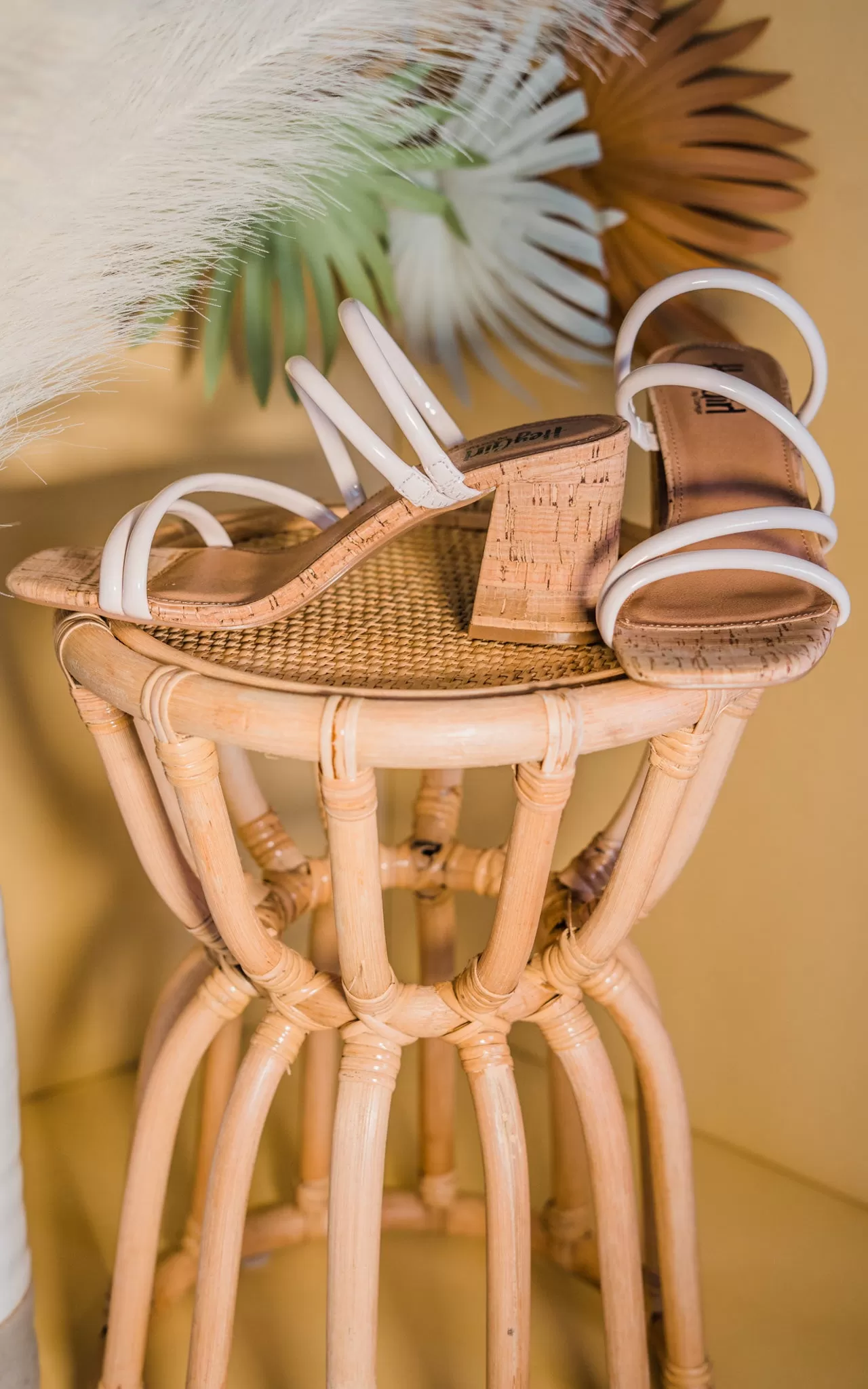 Dreamy Heeled Sandal in Ivory