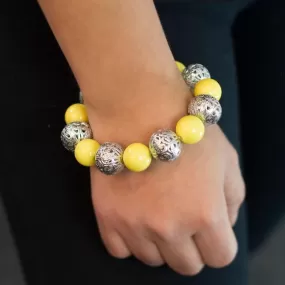 Drops of Jupiter Yellow Stretchy Bracelet