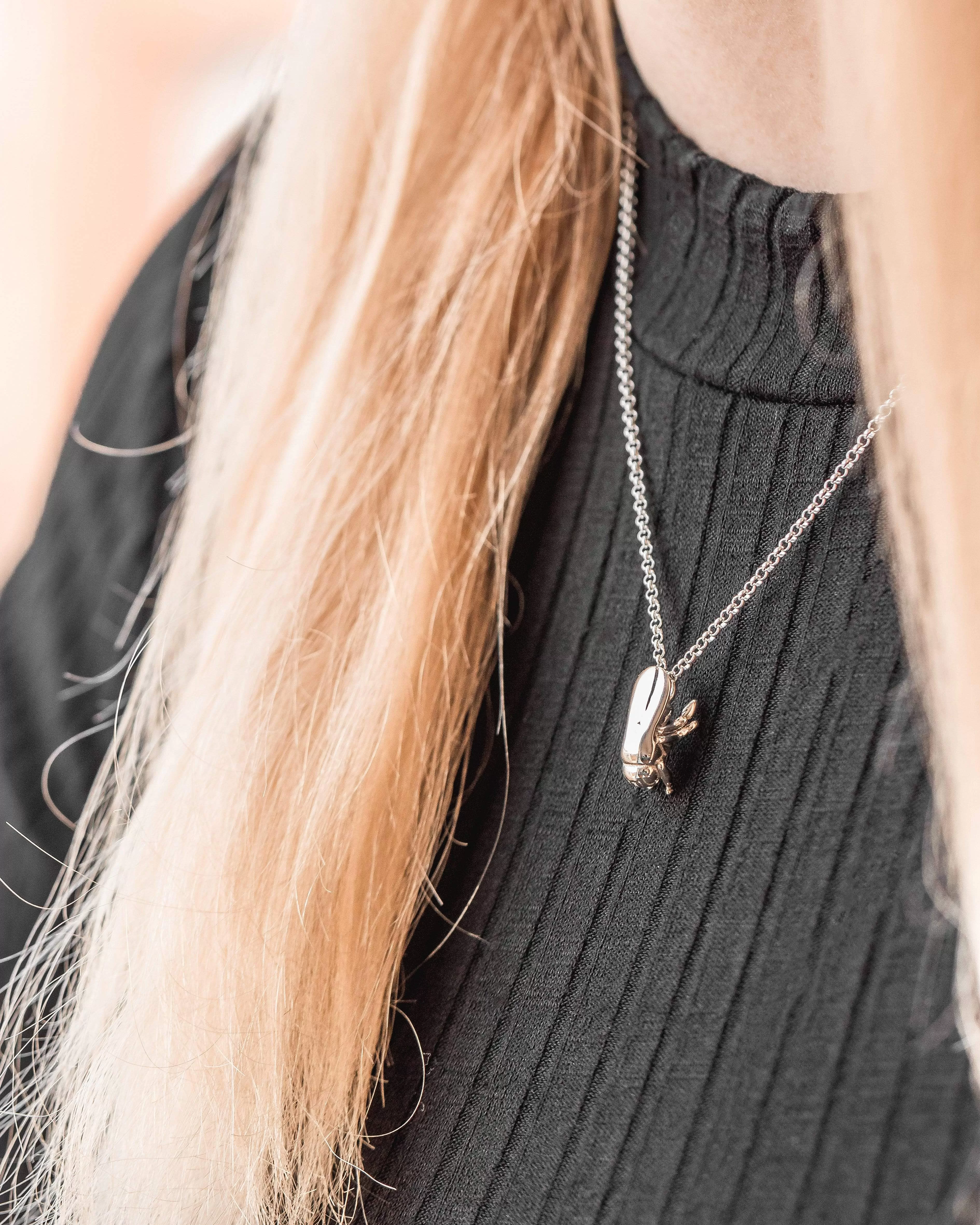 drosophila necklace | silver