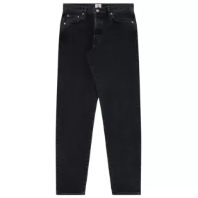 EDWIN Regular Tapered Black Dark Used Made in Japan