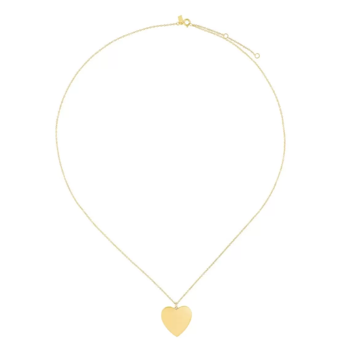 EF Collection - Jumbo Heart Necklace, Yellow Gold