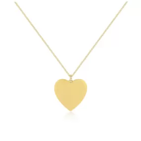 EF Collection - Jumbo Heart Necklace, Yellow Gold