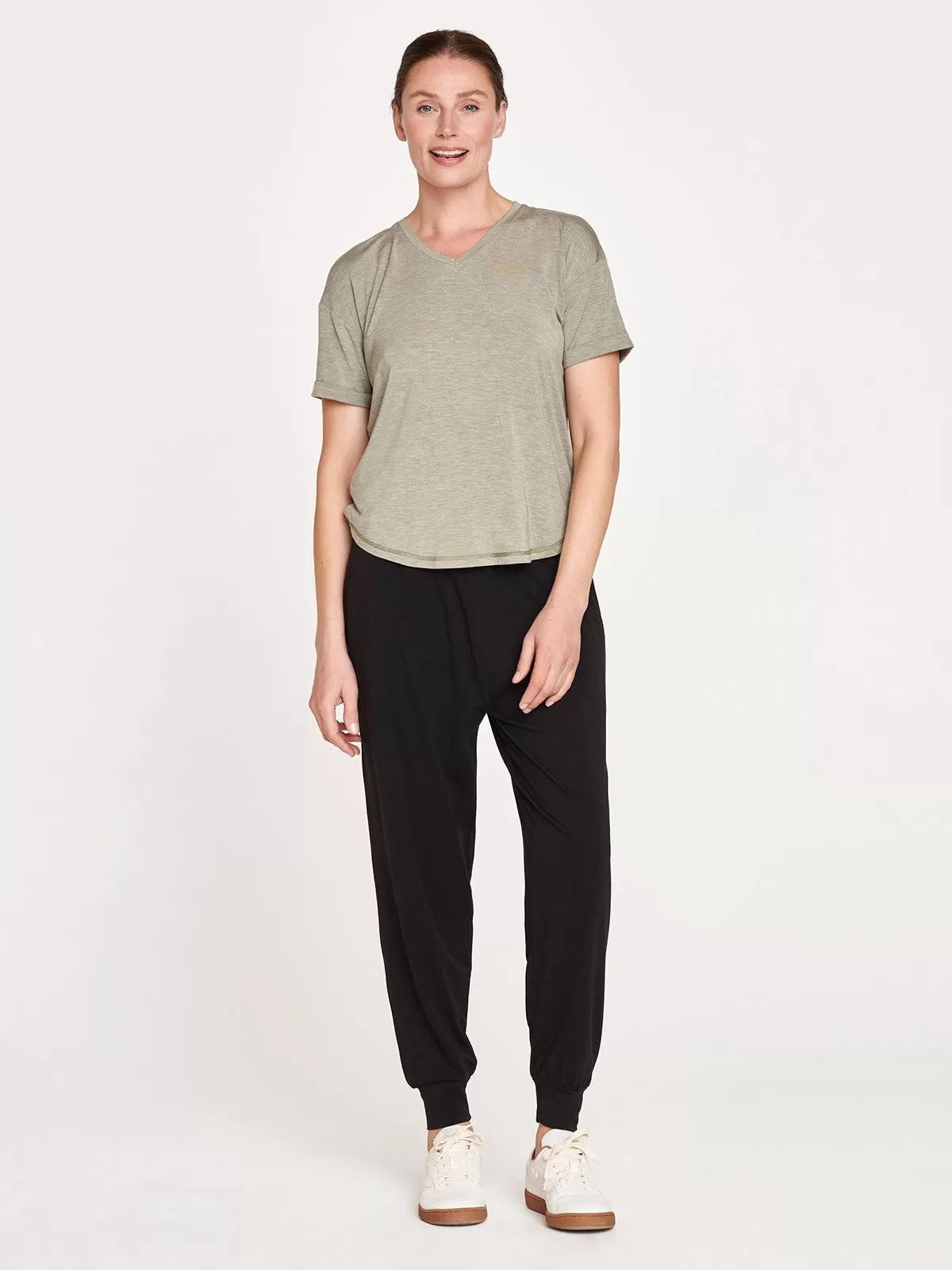 Eliza Naturally Soft Short Sleeve SeaCell™ T-Shirt - Olive Green