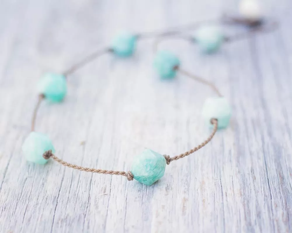 Empress Necklace-1083-Amazonite Starcut Large