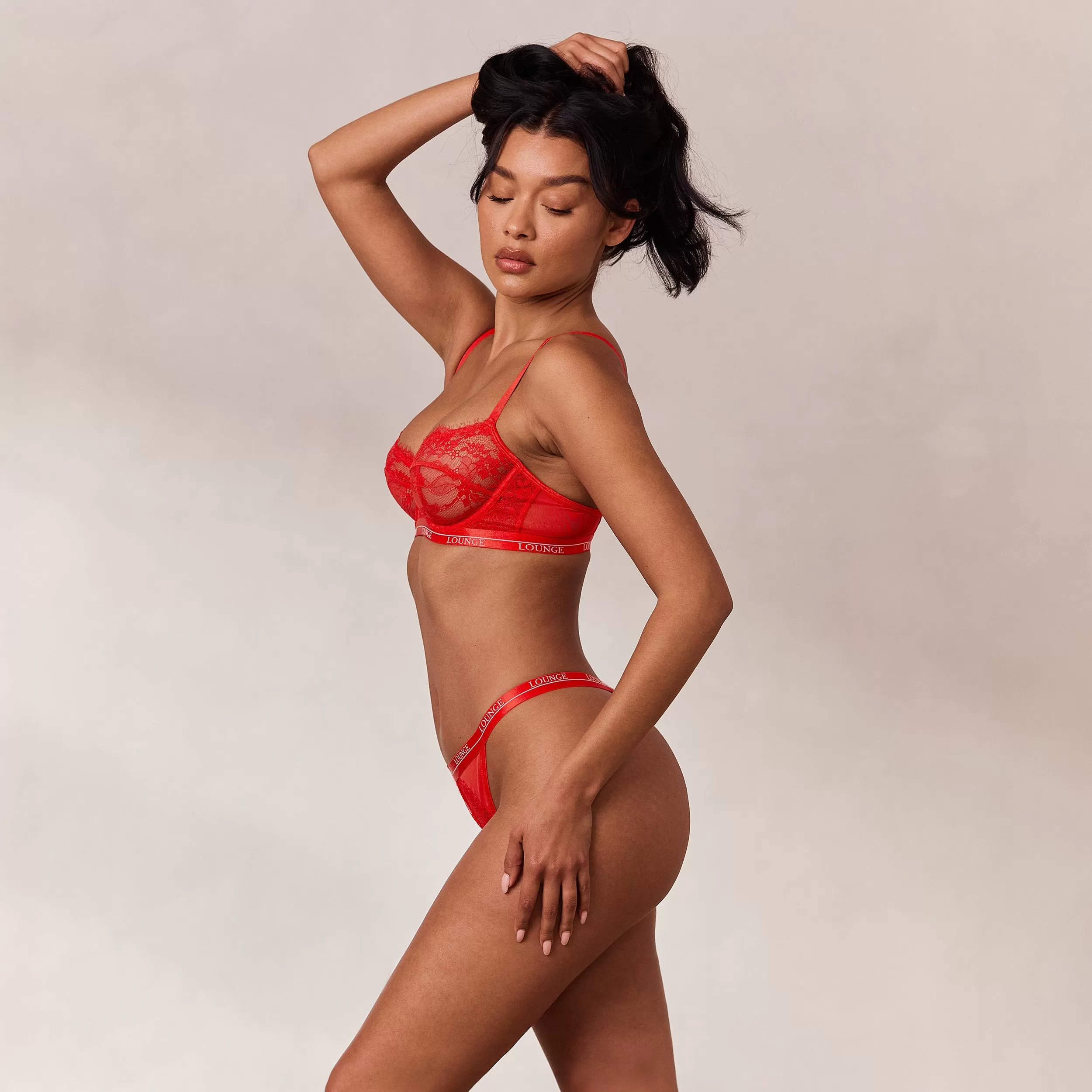 Entice Balcony Bra - Red