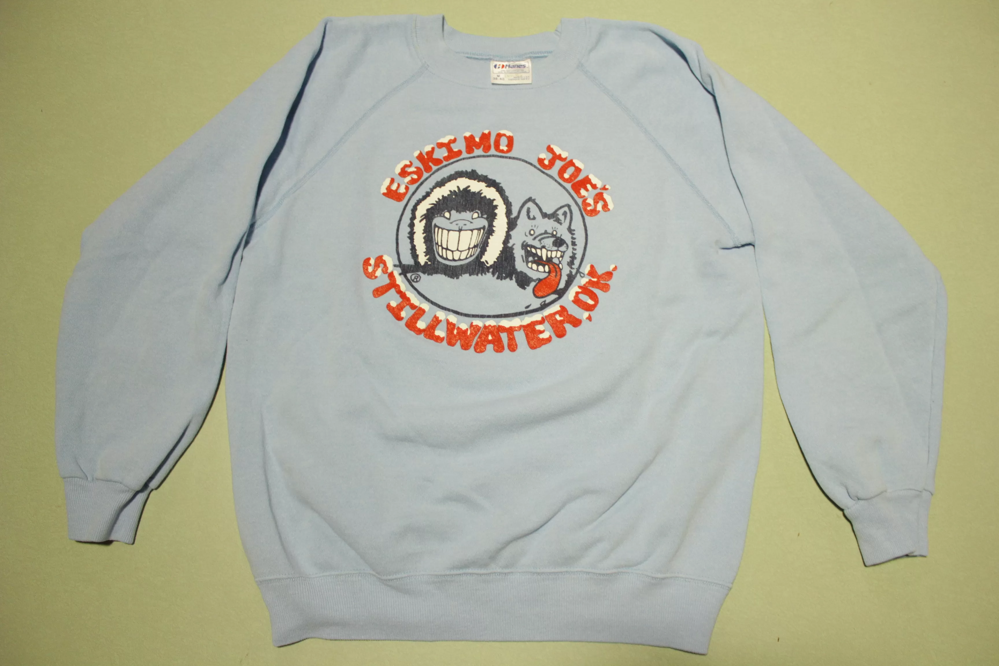 Eskimo Joe's Stillwater OK Vintage 80's Hanes USA Crewneck Sweatshirt