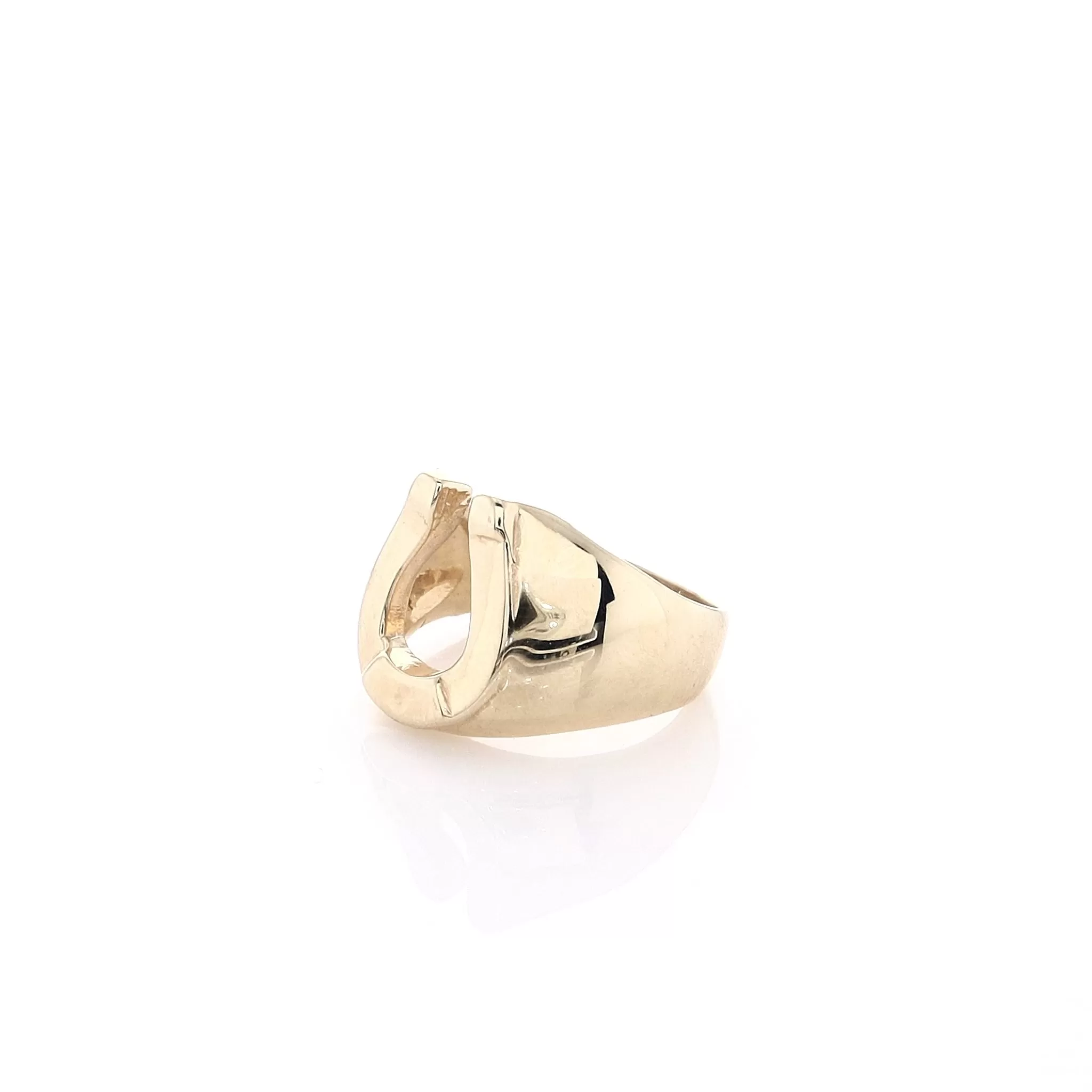 Estate 14k Yellow Gold Polished Horseshoe Design Ring