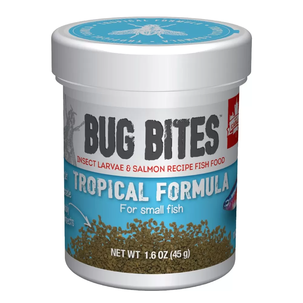 Fluval Bug Bites Tropical Fish Small Granules 1.6 oz