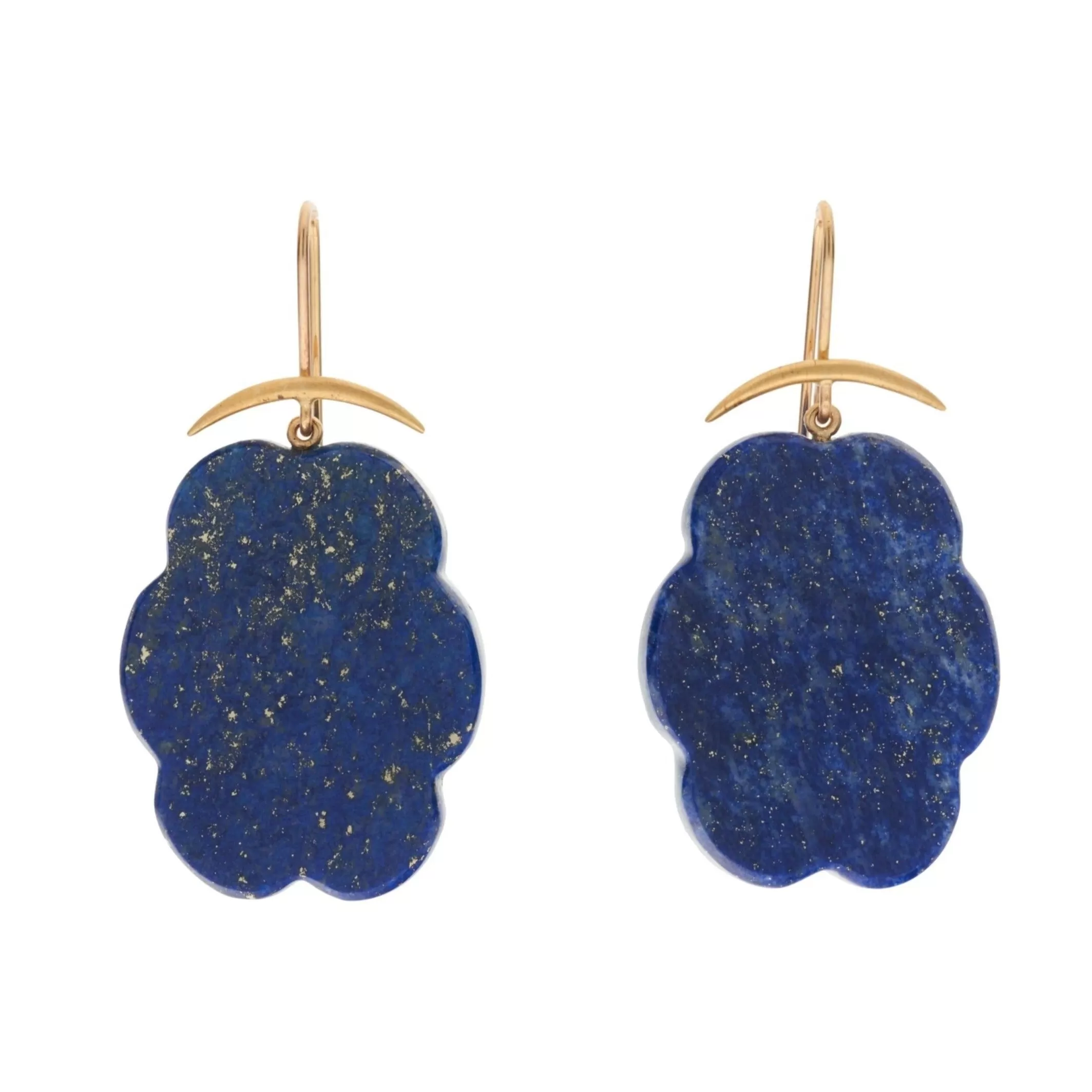 Gabriella Kiss 14k/18k Lapis Cloud Earrings