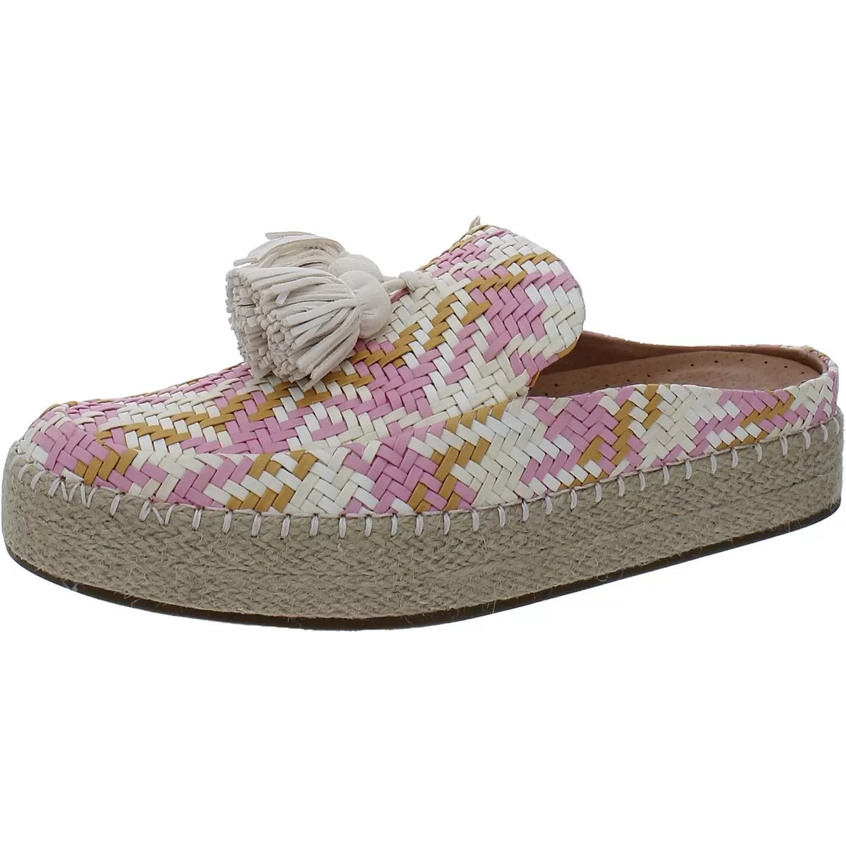 Gentle Souls by Kenneth Cole Womens Renie Woven Slip On Mules