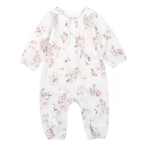 Girls Deer Floral Coverall