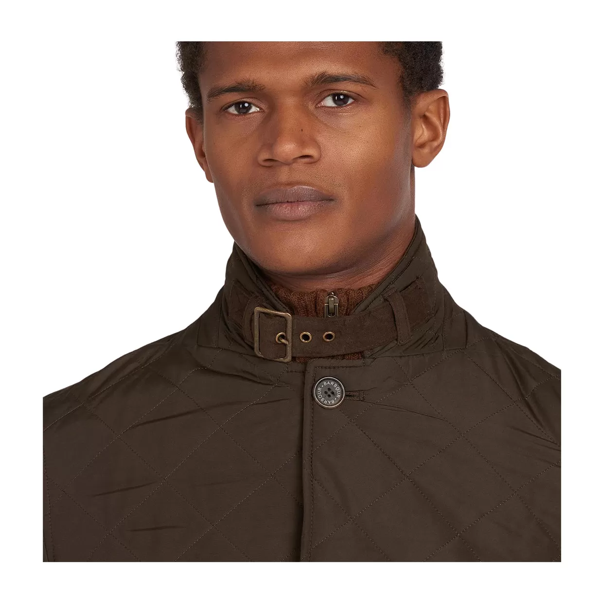 Giubbino Uomo Barbour Quilted Lutz Verde Oliva