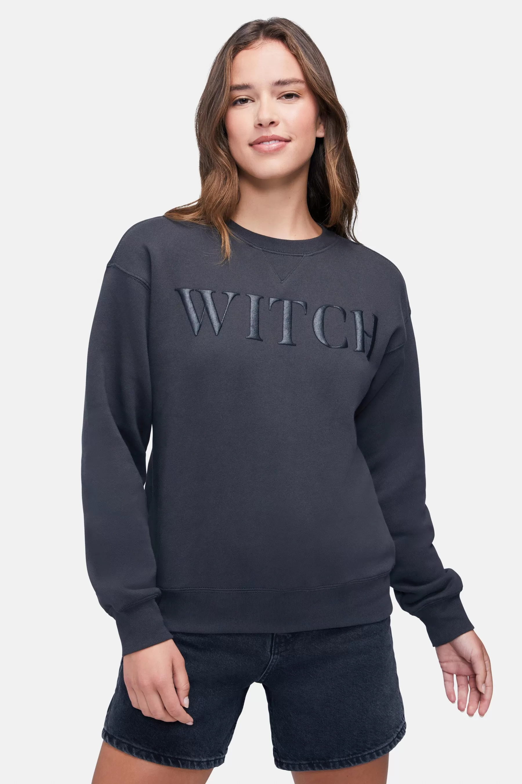 Glitter Witch Cody Sweatshirt | Pirate Black