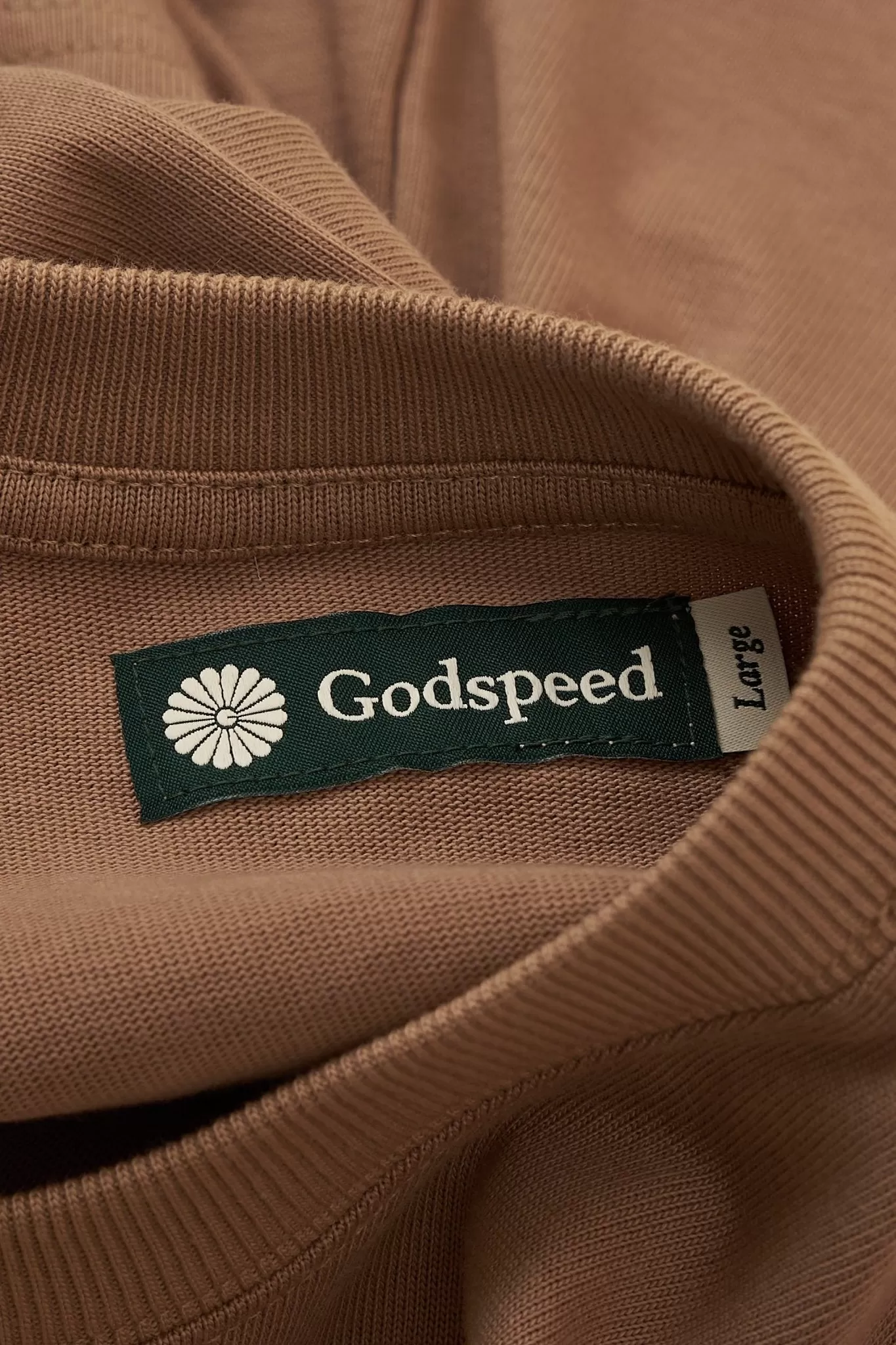 Godspeed 'Zenith' Heavyweight Organic T-Shirt - Brown