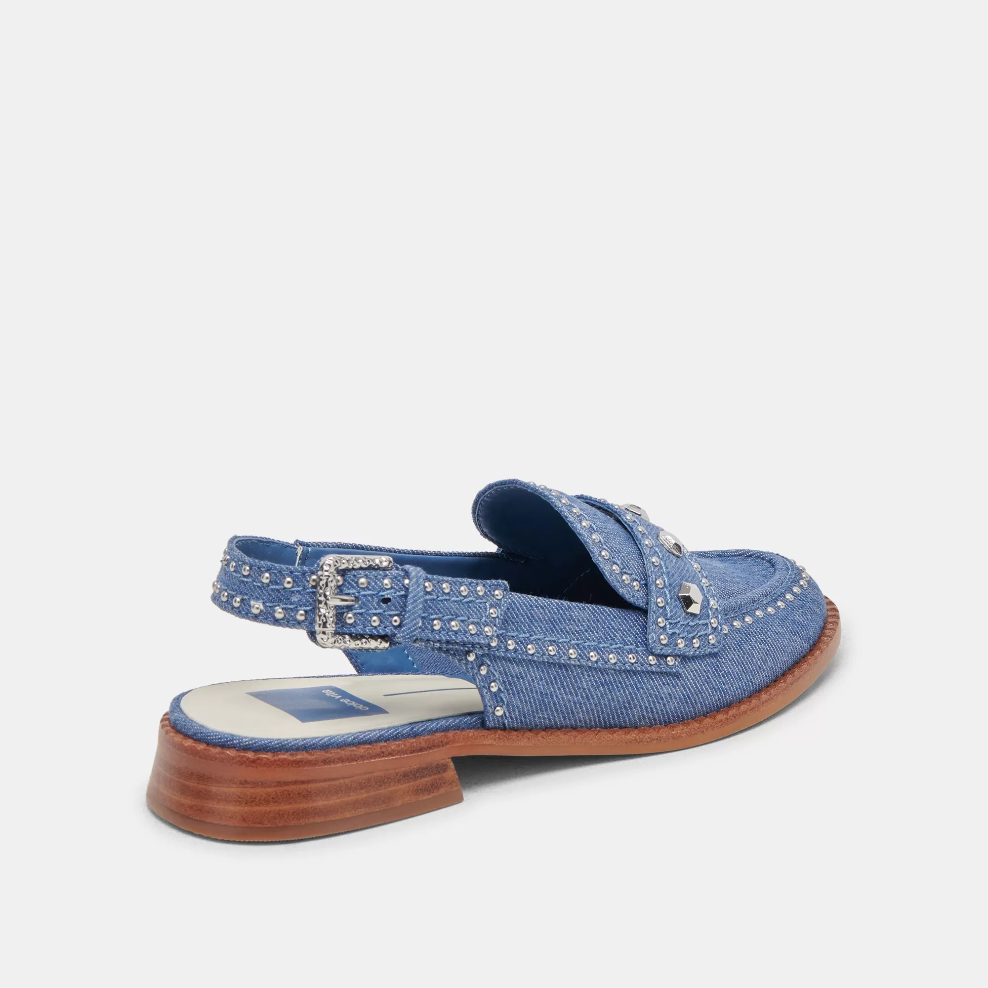 HARDI STUD LOAFERS BLUE DENIM