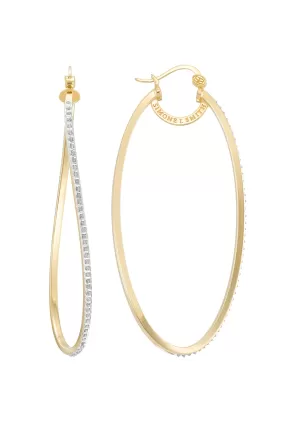 Heavenly Hoops with Diamond Embellishments - Extra Large