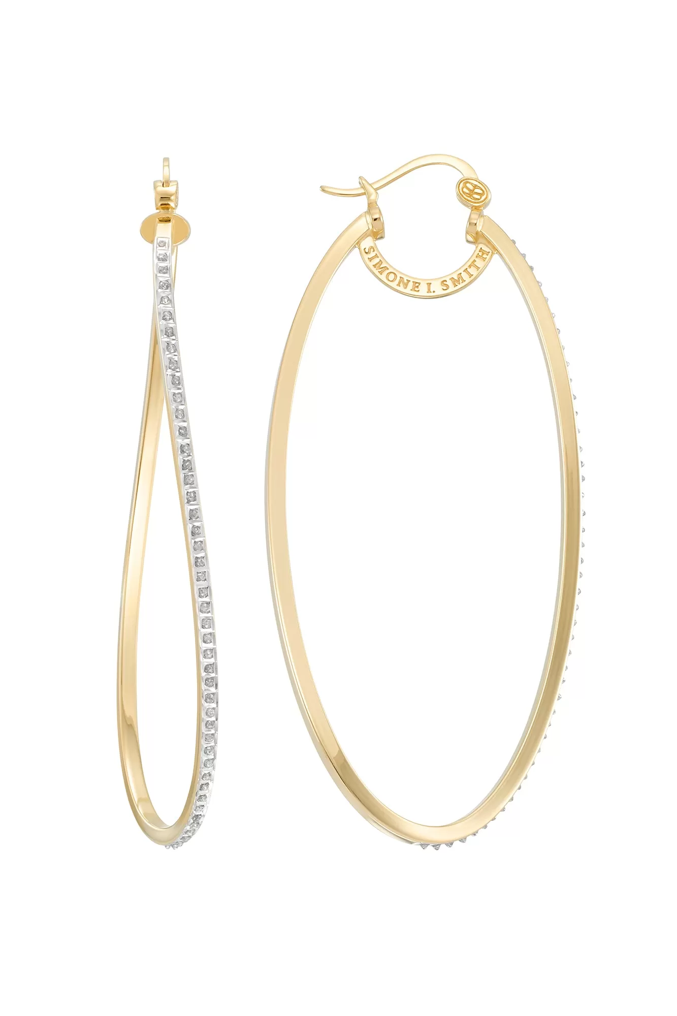 Heavenly Hoops with Diamond Embellishments - Extra Large