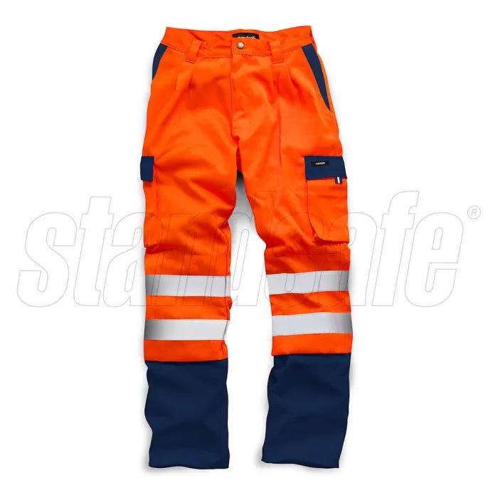 HI VIS 2 TONE POLYCOTTON TROUSER EN ISO 20471