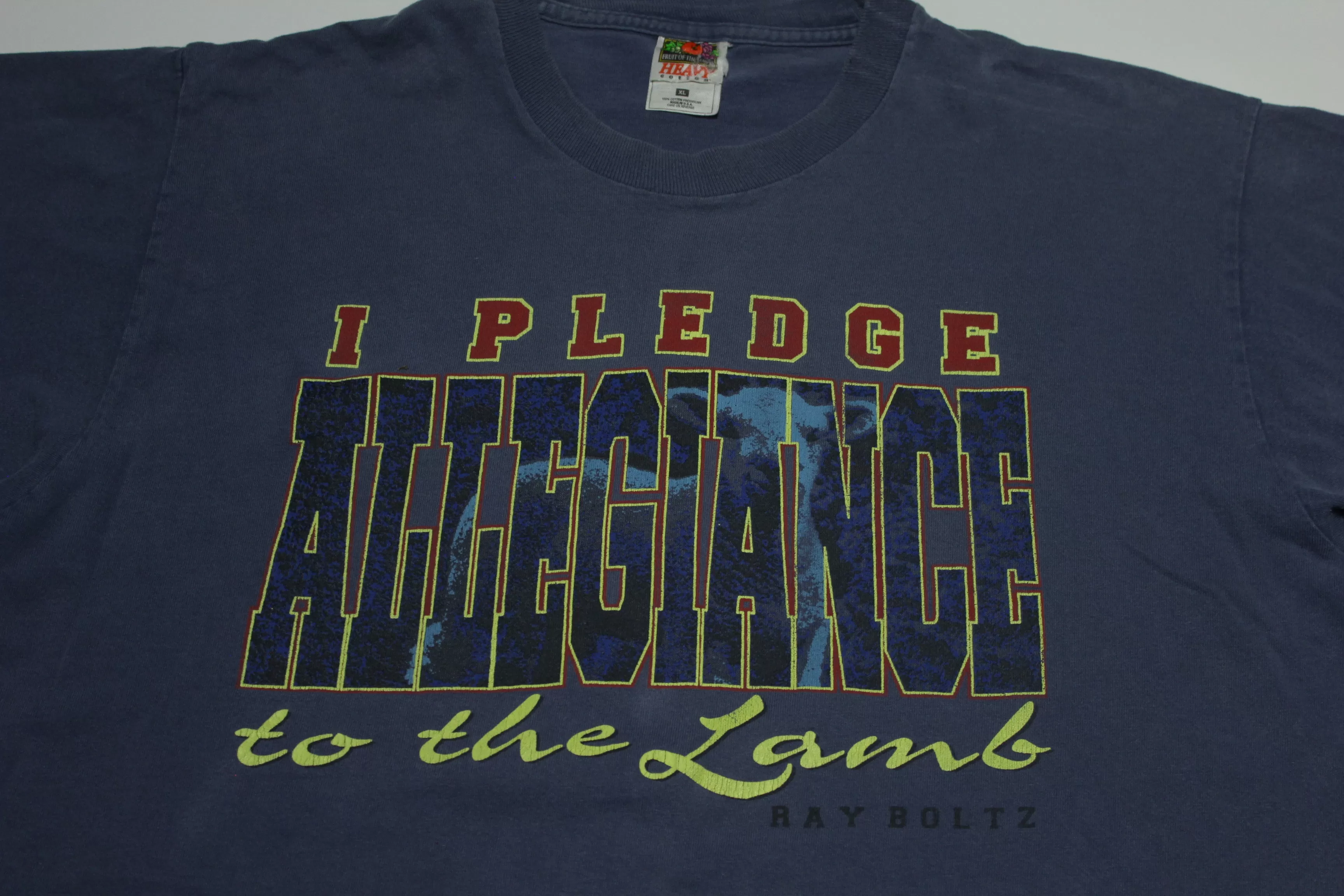 I Pledge Allegiance To The Lamb Vintage Y2K Ray Boltz Jesus FOTL T-Shirt