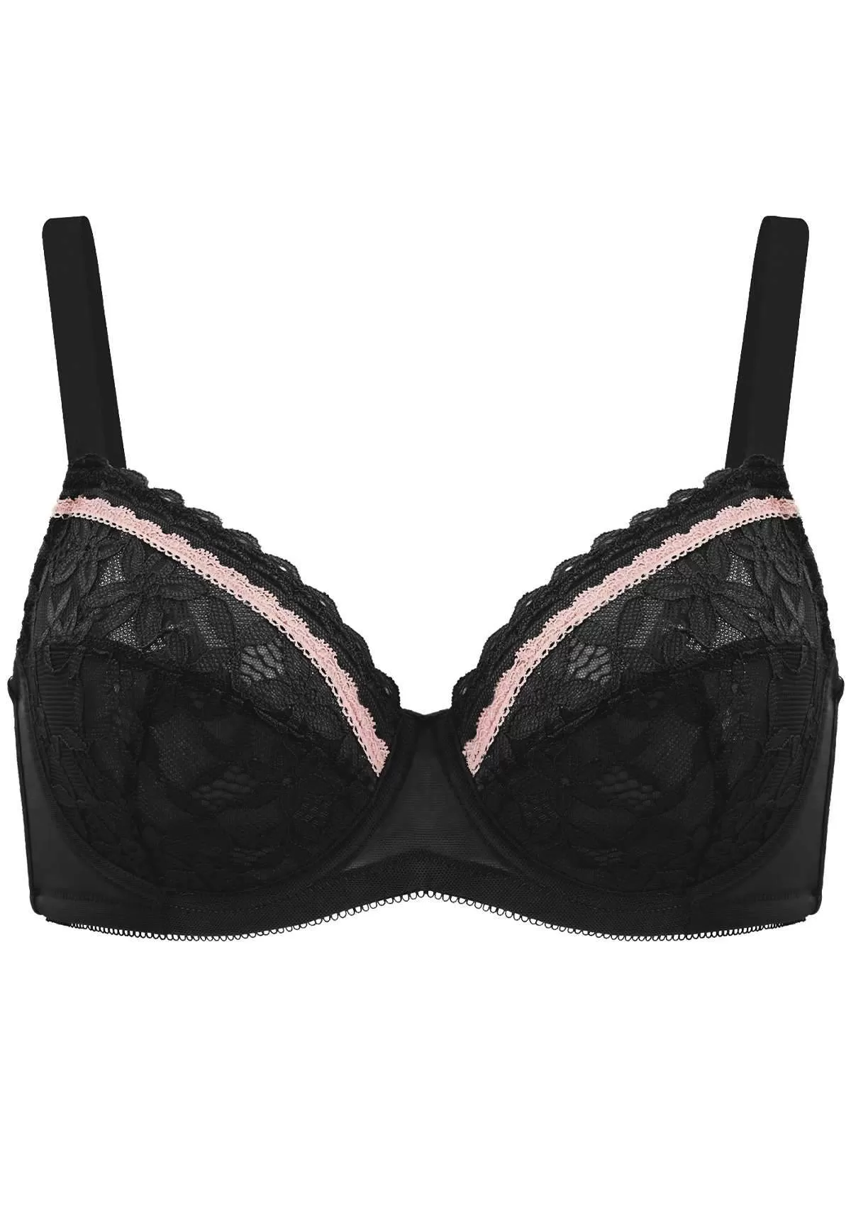 Jessamine Contrast Color Lace Underwire Bra