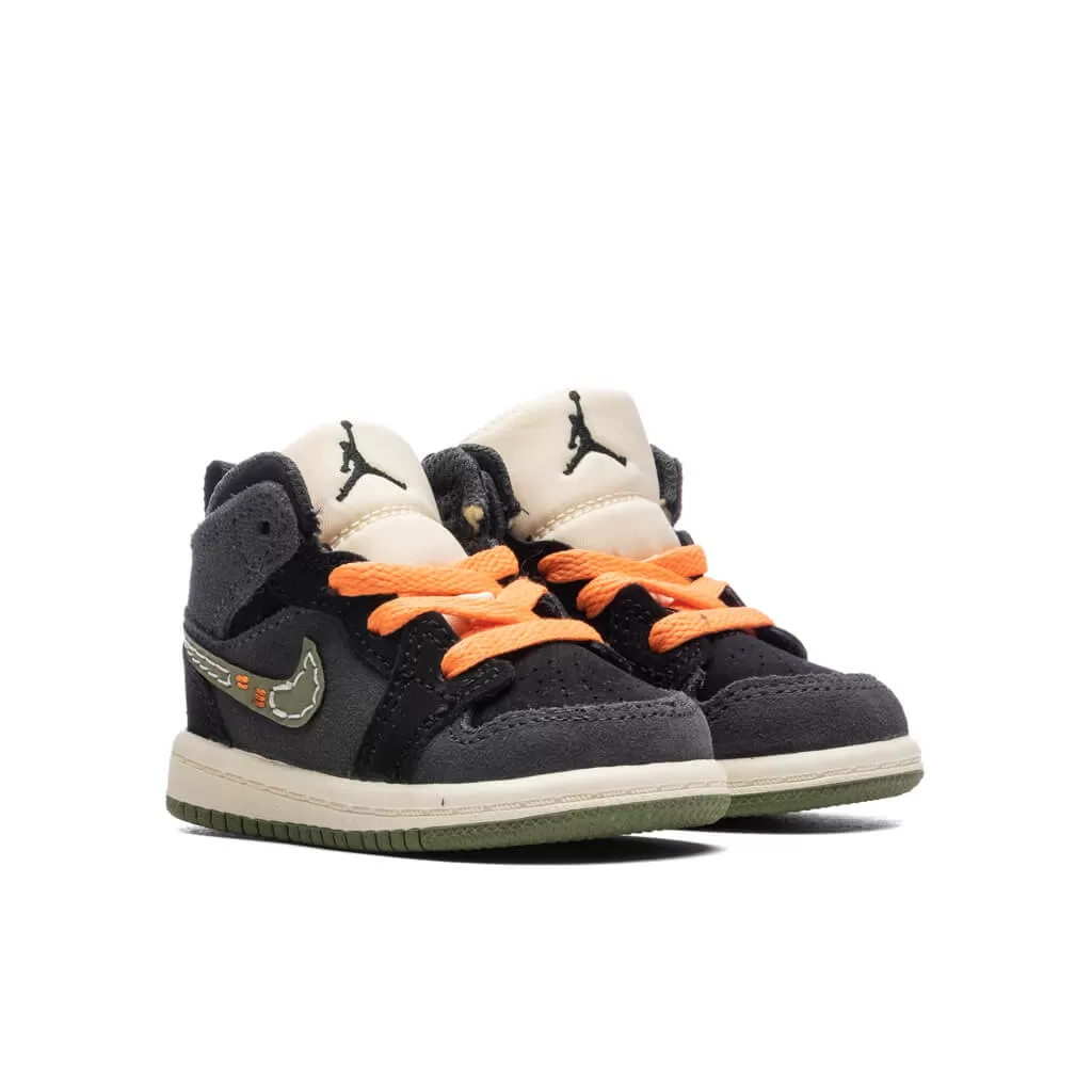 Jordan 1 Mid SE Craft (TD) - Anthracite/Sky J Light Olive/Black