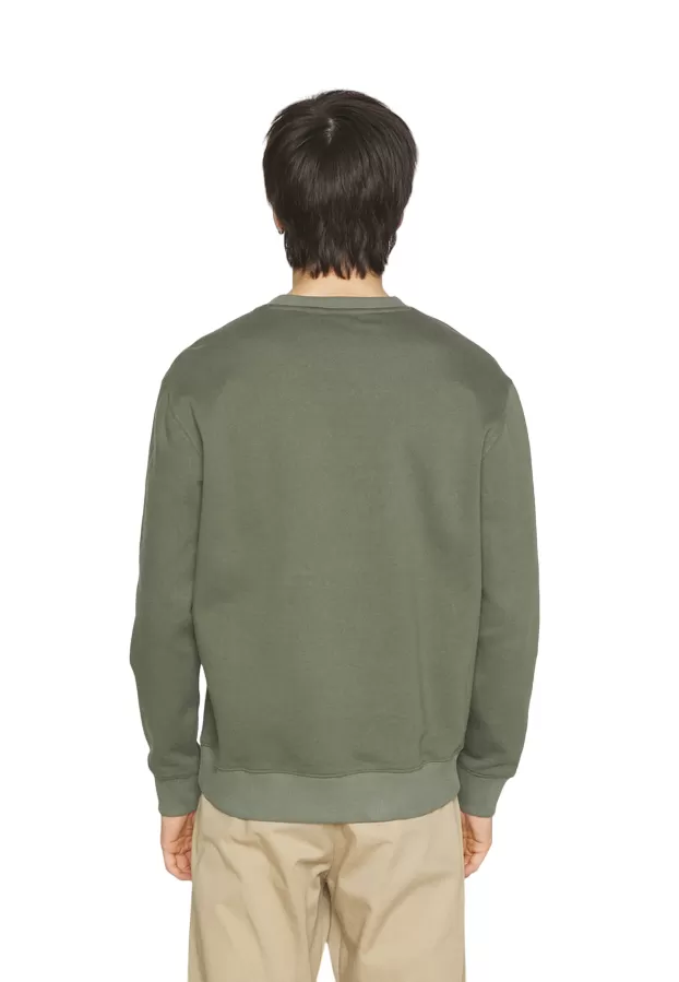 Lee Men's Crewneck Sweatshirt Plain Crew Sweatshrt 112341660 olive