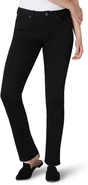 Lee Women's Mid Rise Straight Leg Jean