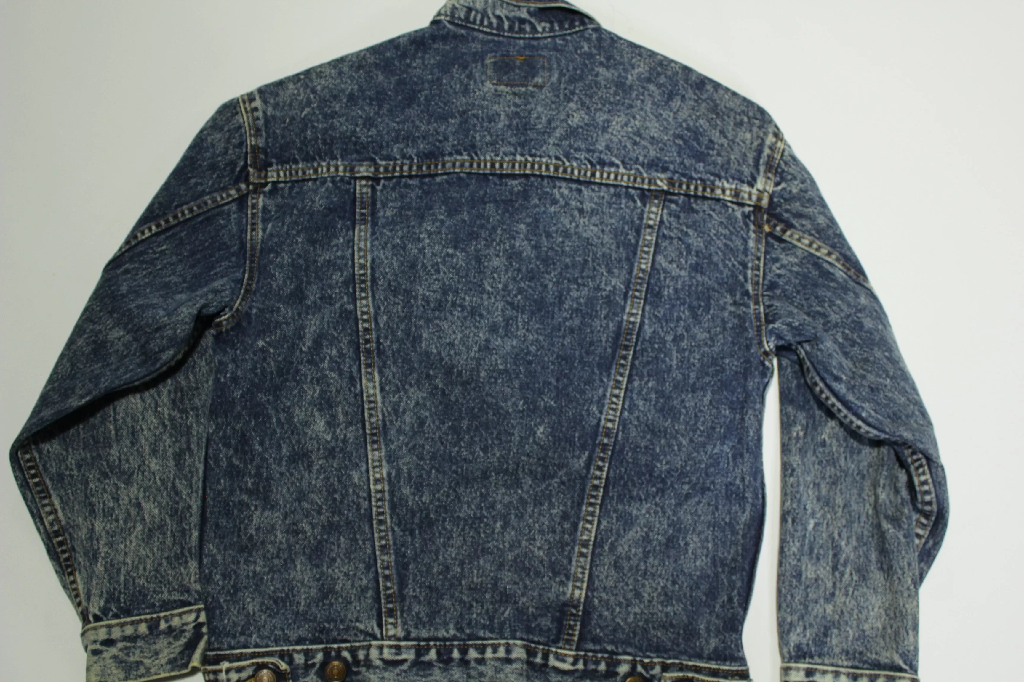 Levis Vintage 80's Stone Washed Denim 4 Pocket Jean Jacket