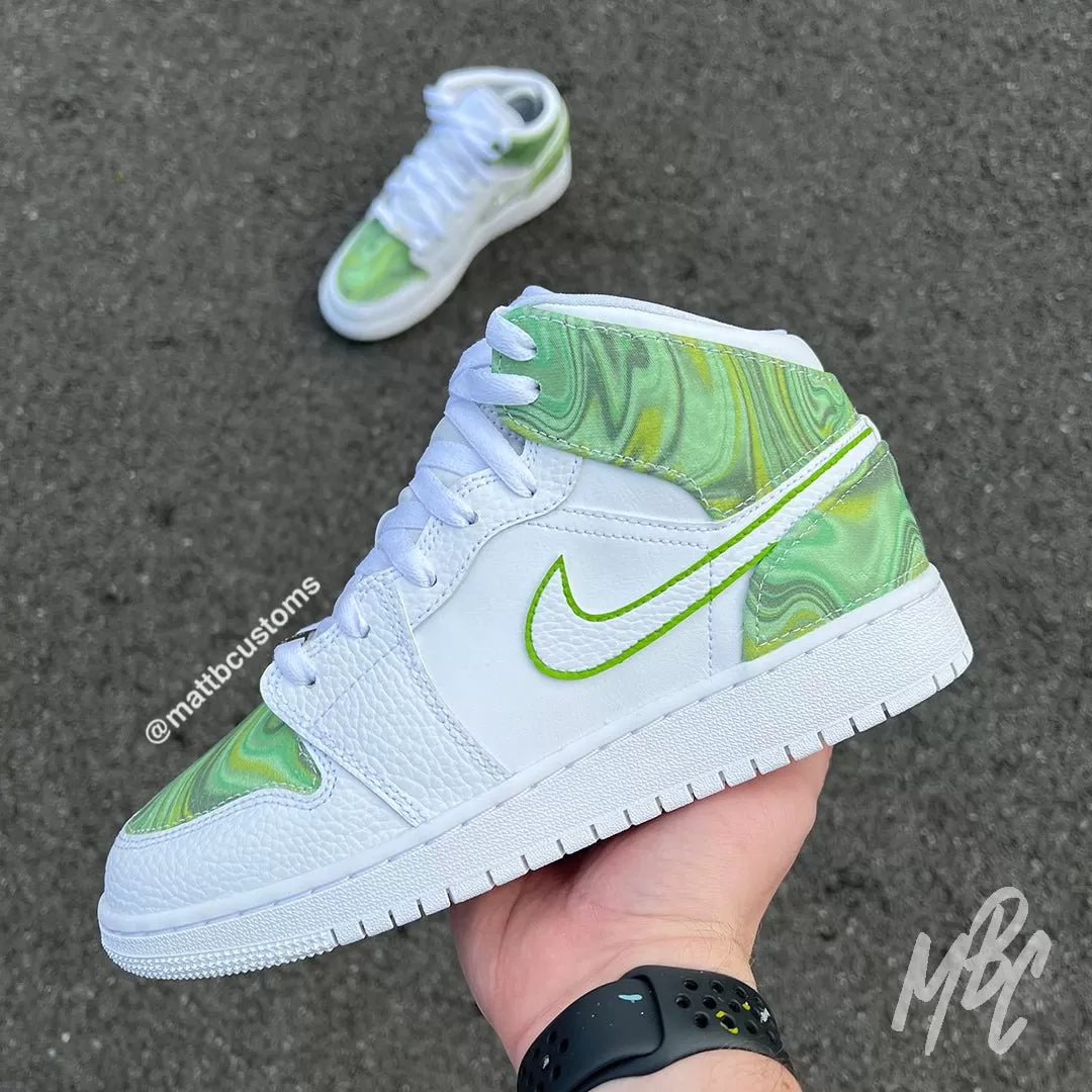 Liquid Marble - Jordan 1 Mid Custom