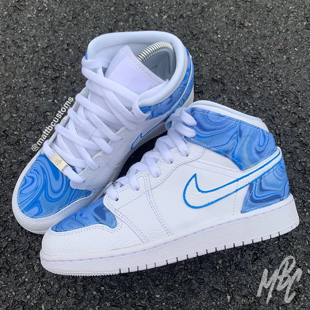 Liquid Marble - Jordan 1 Mid Custom