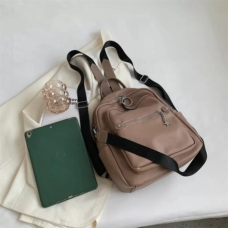 Luxury Soft Leather Cool Backpack RB551 - School Shoulder Bag