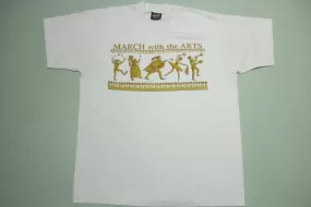 March With The Arts Vintage Best Fruit of the Loom Made in USA 90's Single Stitch T-Shirt