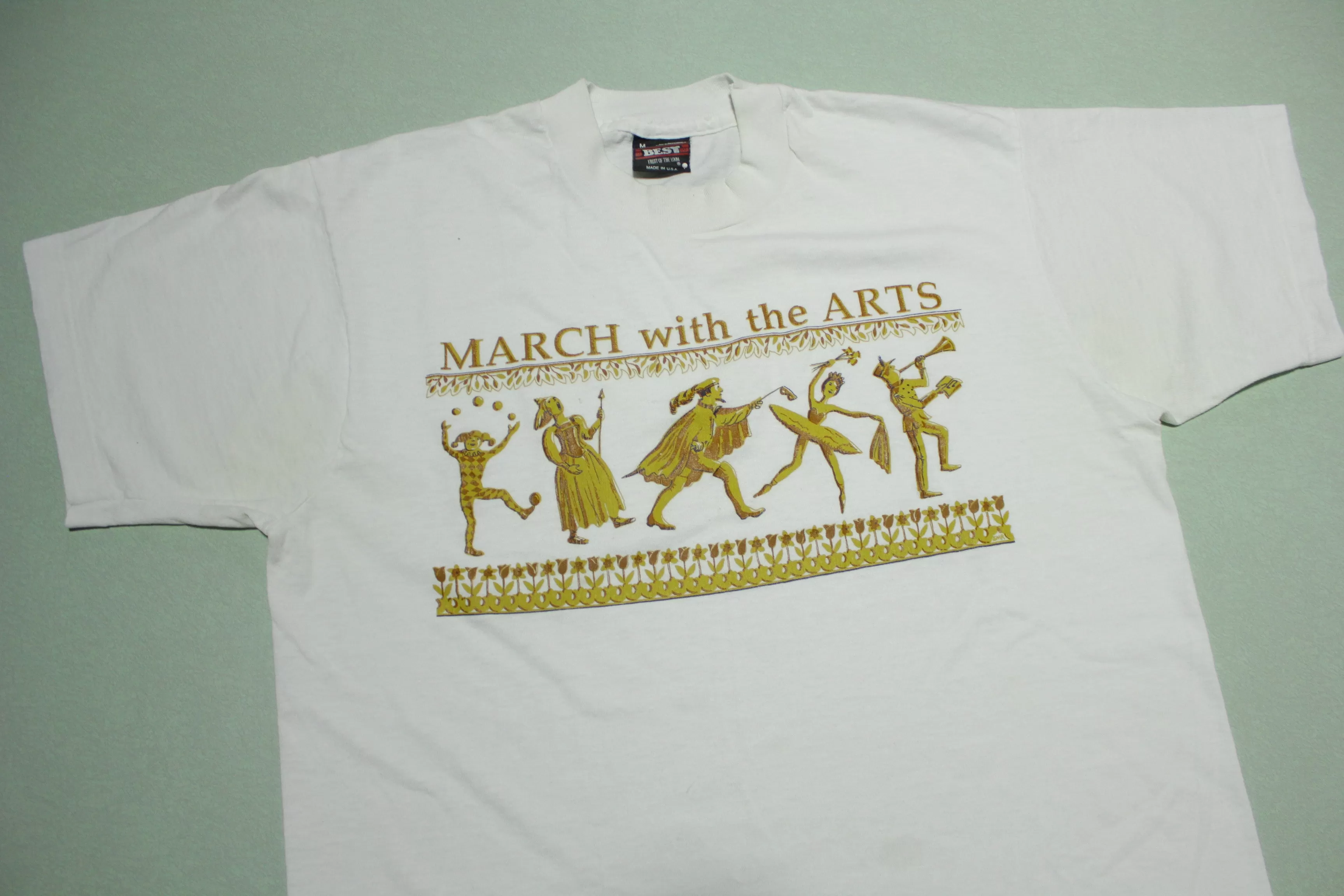 March With The Arts Vintage Best Fruit of the Loom Made in USA 90's Single Stitch T-Shirt