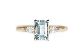 Marina Aquamarine   Diamond Ring