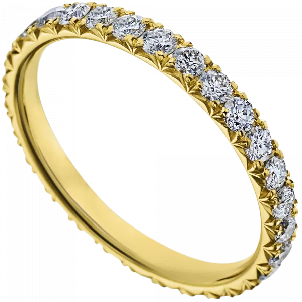 MARK PATTERSON 18K YELLOW GOLD DIAMOND ETERNITY BAND 0.96CTW