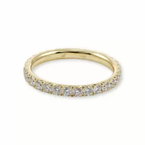 MARK PATTERSON 18K YELLOW GOLD DIAMOND ETERNITY BAND 0.96CTW