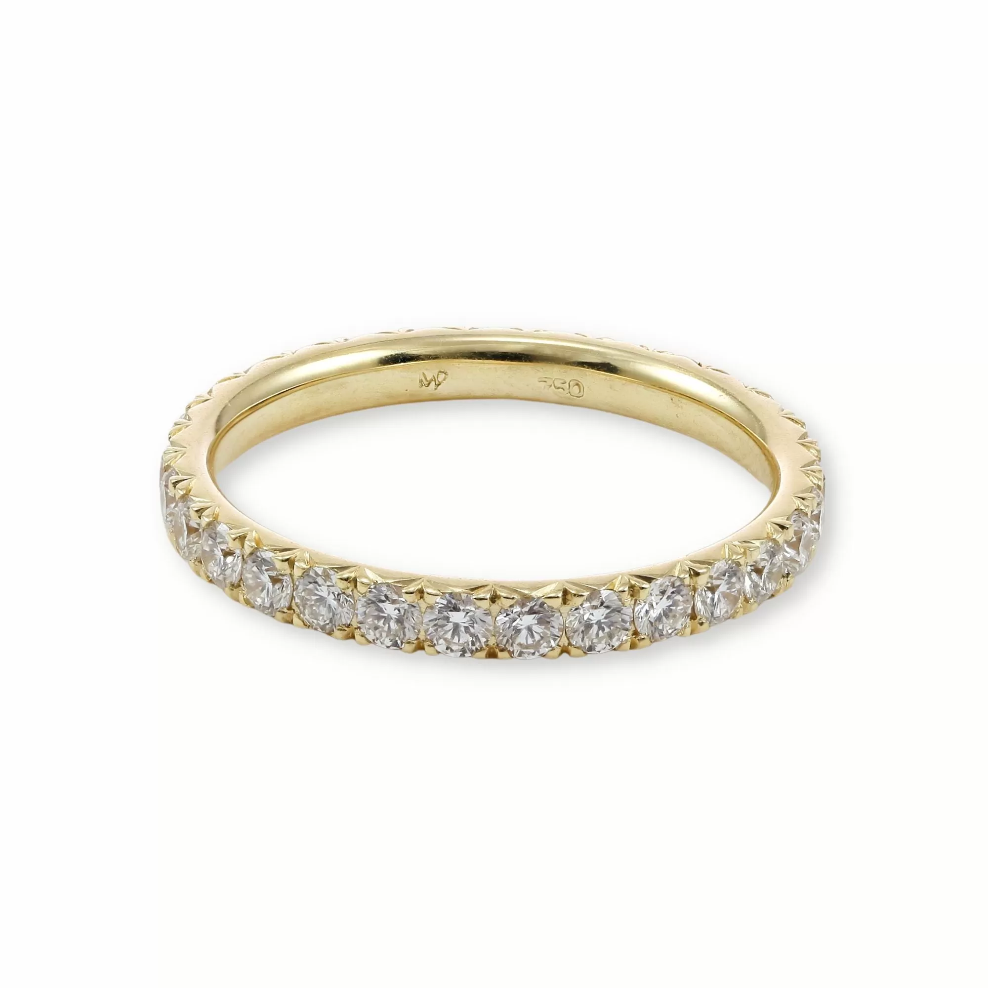 MARK PATTERSON 18K YELLOW GOLD DIAMOND ETERNITY BAND 0.96CTW