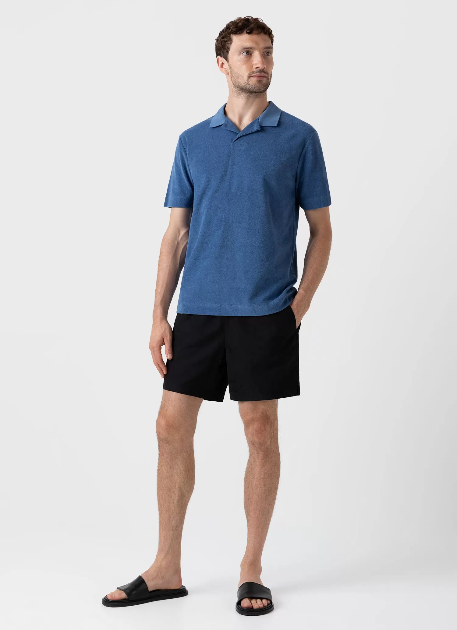 Men's Drawstring Swim Shorts in Black