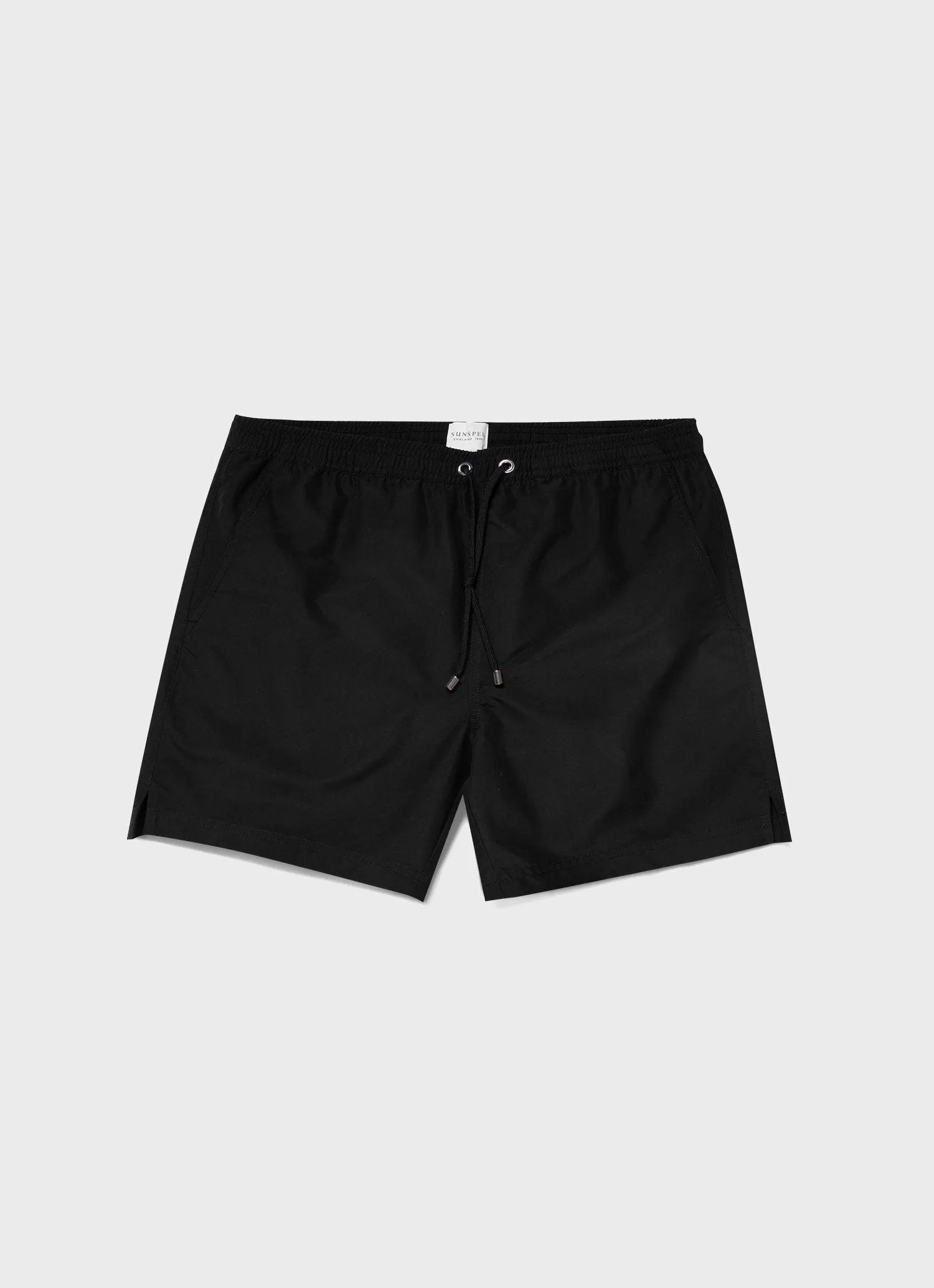 Men's Drawstring Swim Shorts in Black