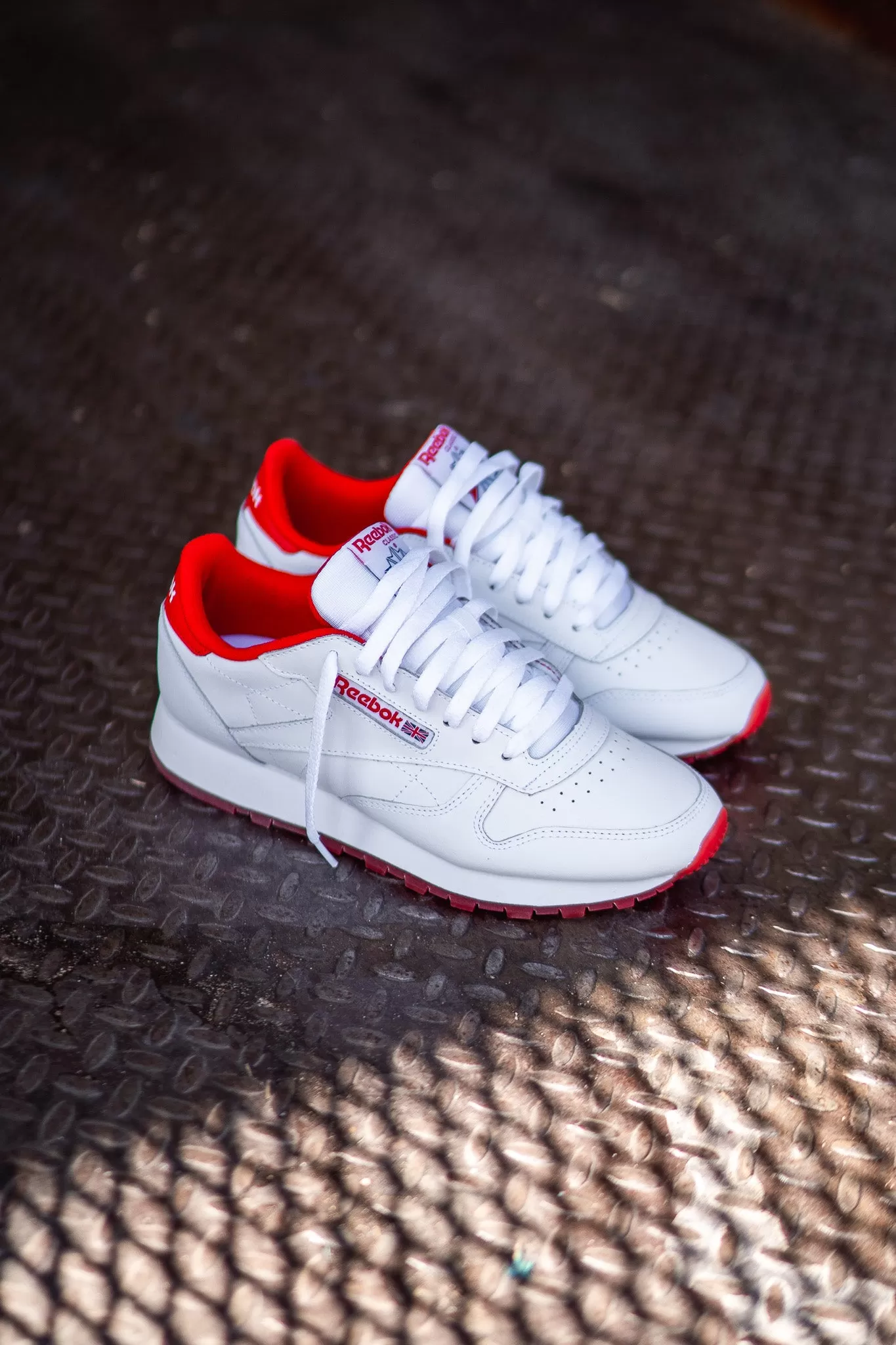 Mens Reebok Classic Leather (White/Red)