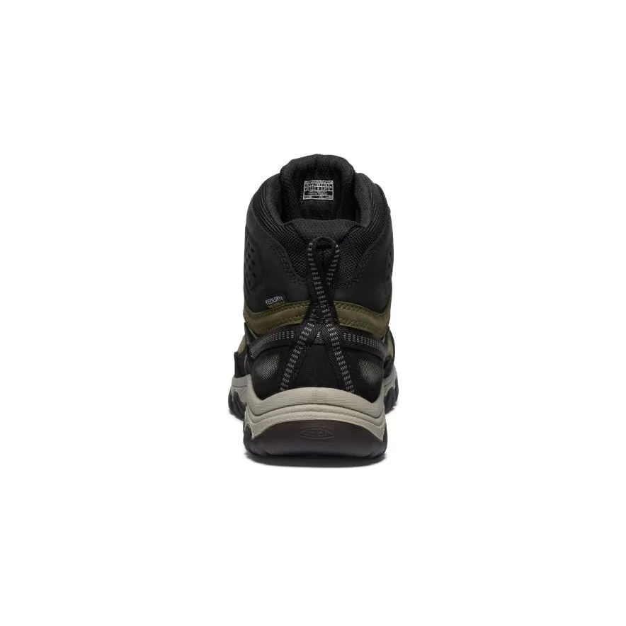 Men's Targhee IV Waterproof Hiking Boot  |  Dark Olive/Gold Flame