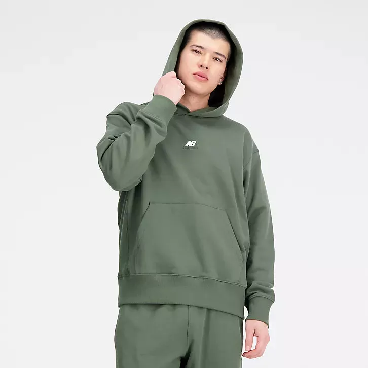 NEW BALANCE Athletics Remastered Graphic French Terry Hoodie Deep Olive Green