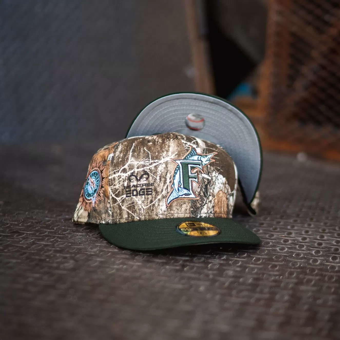 New Era Florida Marlins Grey UV (Real Tree Camo/Dark Olive)