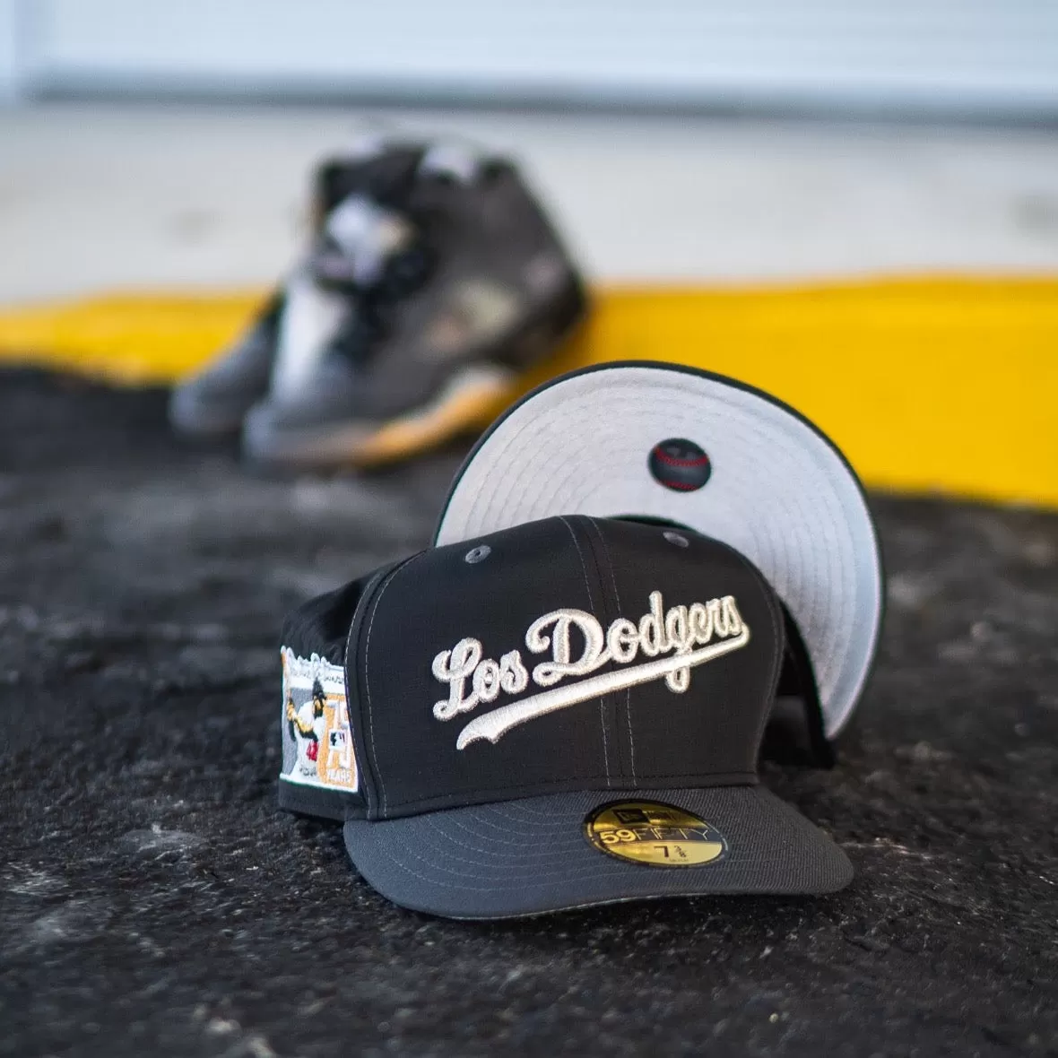 New Era Los Angeles Dodgers Jackie Robinson Silver UV (Ripstop/Charcoal)