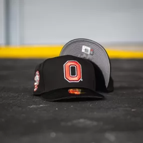 New Era Ohio State Buckeyes Grey UV (Black/Black Satin)